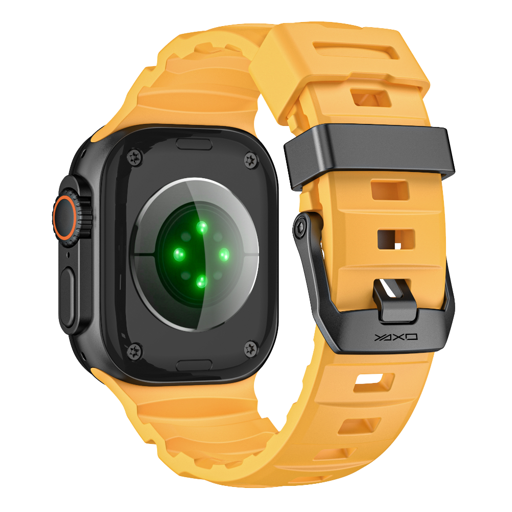 Pasek RUGGED EVO SPORT do Apple Watch 44/45/46/49 mm żółty