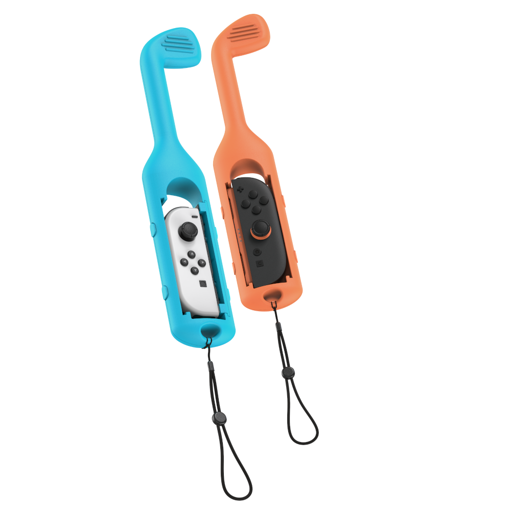 Uchwyt GOLF SET do Joy-Con Nintendo Switch 2 pomarańczowy/niebieski