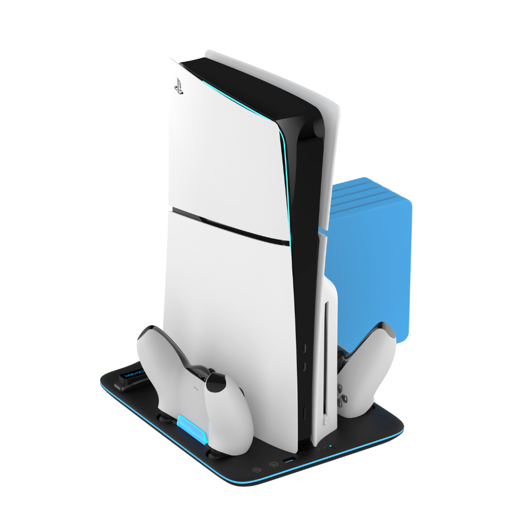 Podstawka chłodząca i ładująca ICE STORM do PlayStation 5 Slim Techno Black