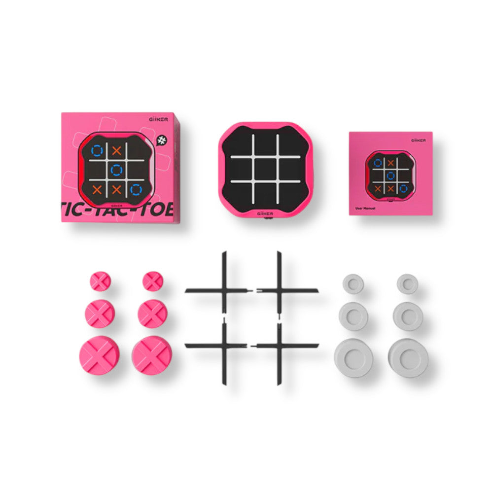 Gra logiczna TIC TAC TOE różowy