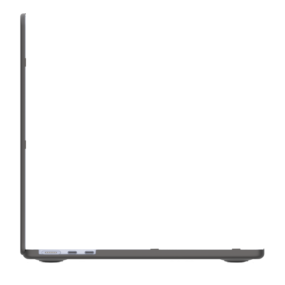 Etui SAFE GUARD do laptopa MacBook Air 13" M2 / M3 przeźroczyste czarne