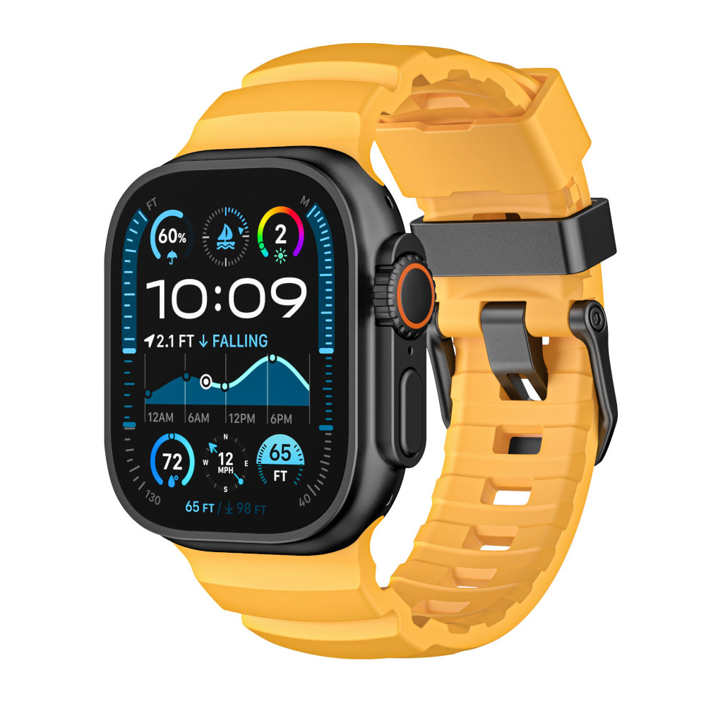 Pasek RUGGED EVO SPORT do Apple Watch 44/45/46/49 mm żółty