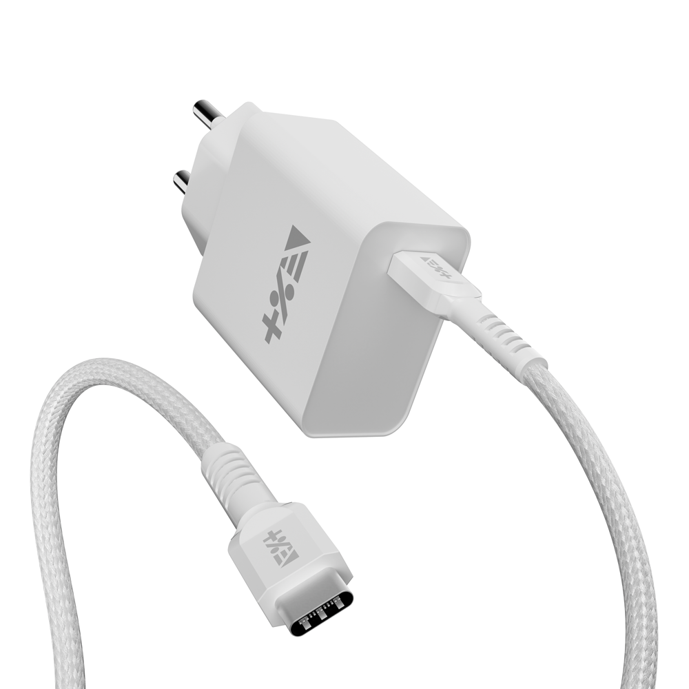Ładowarka sieciowa 20W z kablem USB-C biała