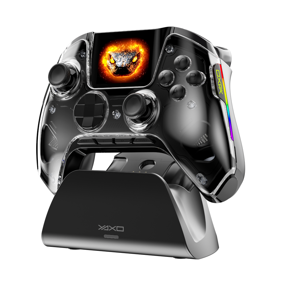 Kontroler bezprzewodowy ze stacją ładującą VENOM BLAZE do PC, Nintendo Switch, Android i iOS czarny