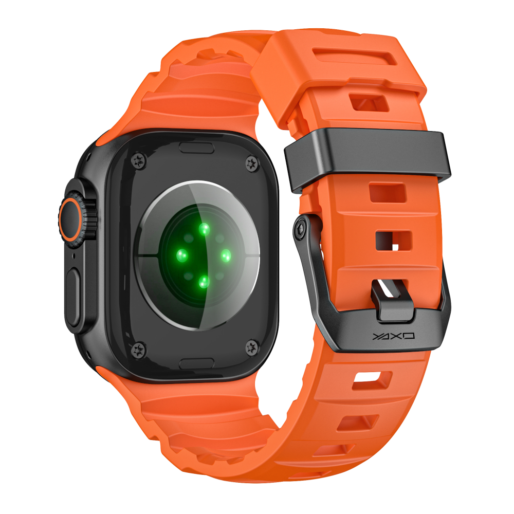 Pasek RUGGED EVO SPORT do Apple Watch 44/45/46/49 mm pomarańczowy