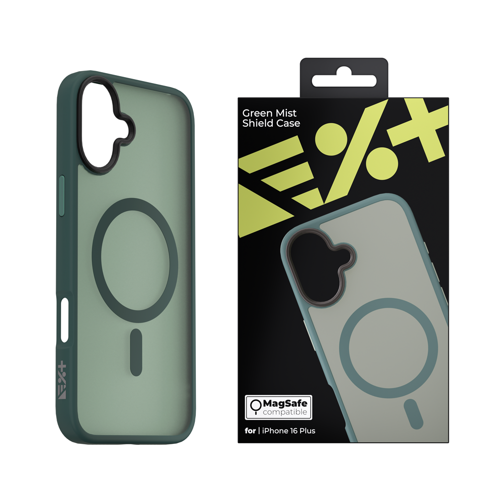 Etui MIST SHIELD MagSafe do telefonu iPhone 16 Plus zielone