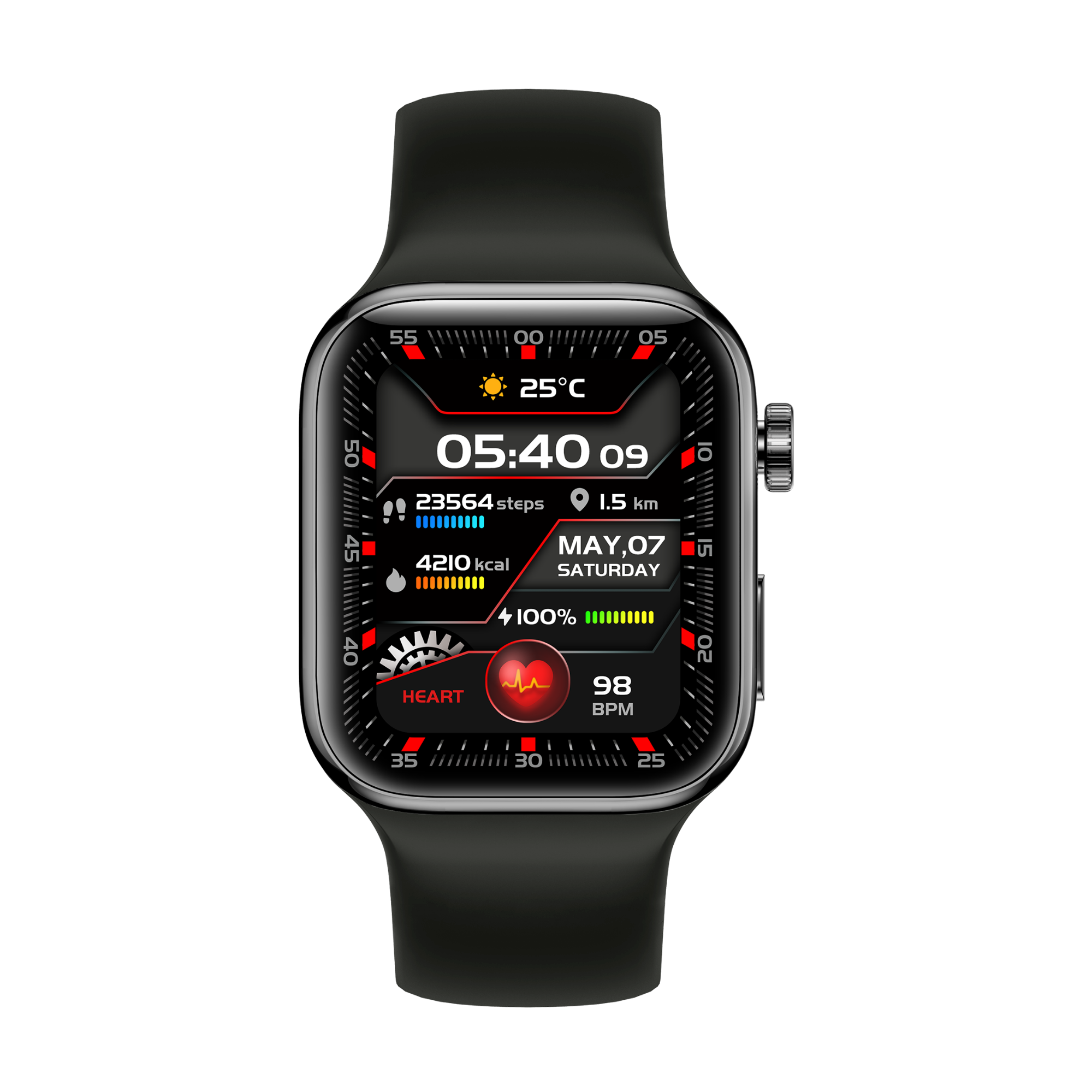 Smartwatch TAMPA Titanium Black