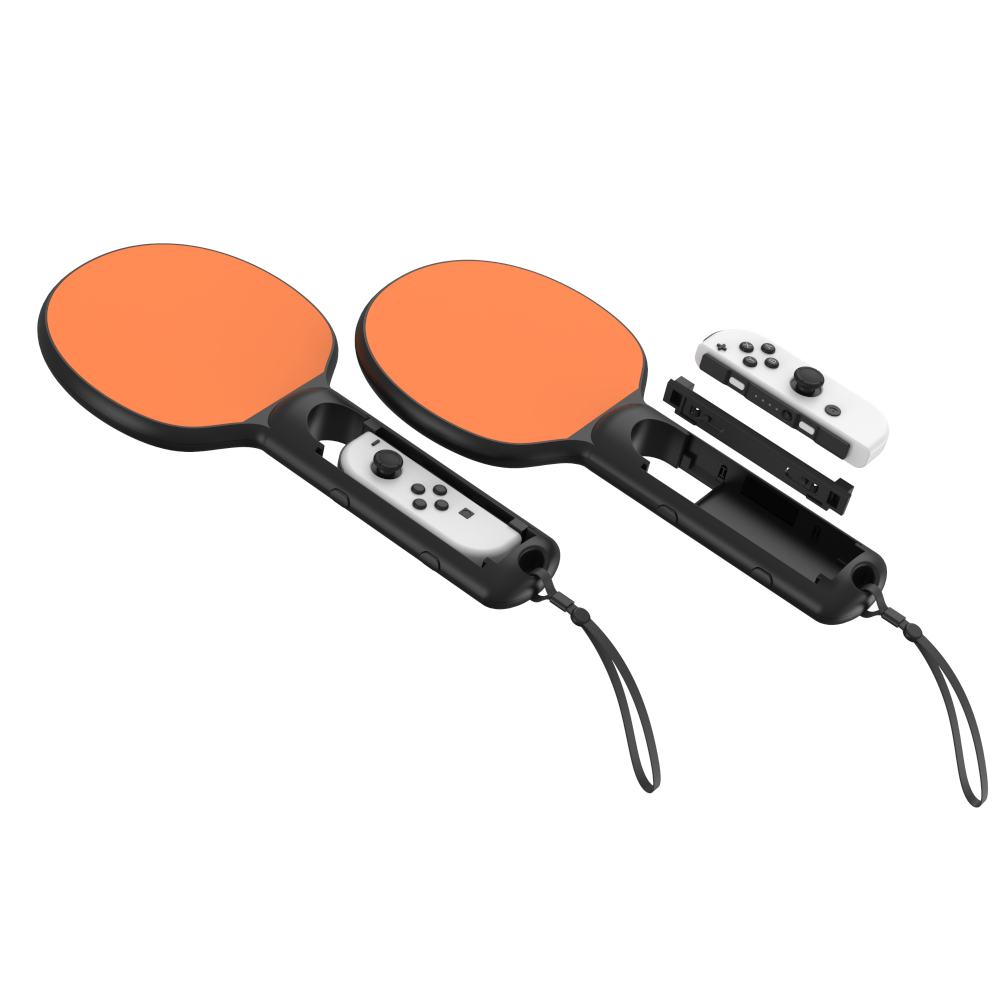 Uchwyt TENNIS SET do Joy-Con Nintendo Switch 2 pomarańczowy/niebieski