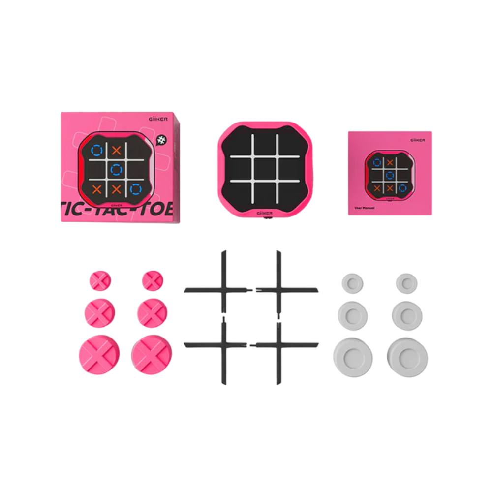 Gra logiczna TIC TAC TOE różowy