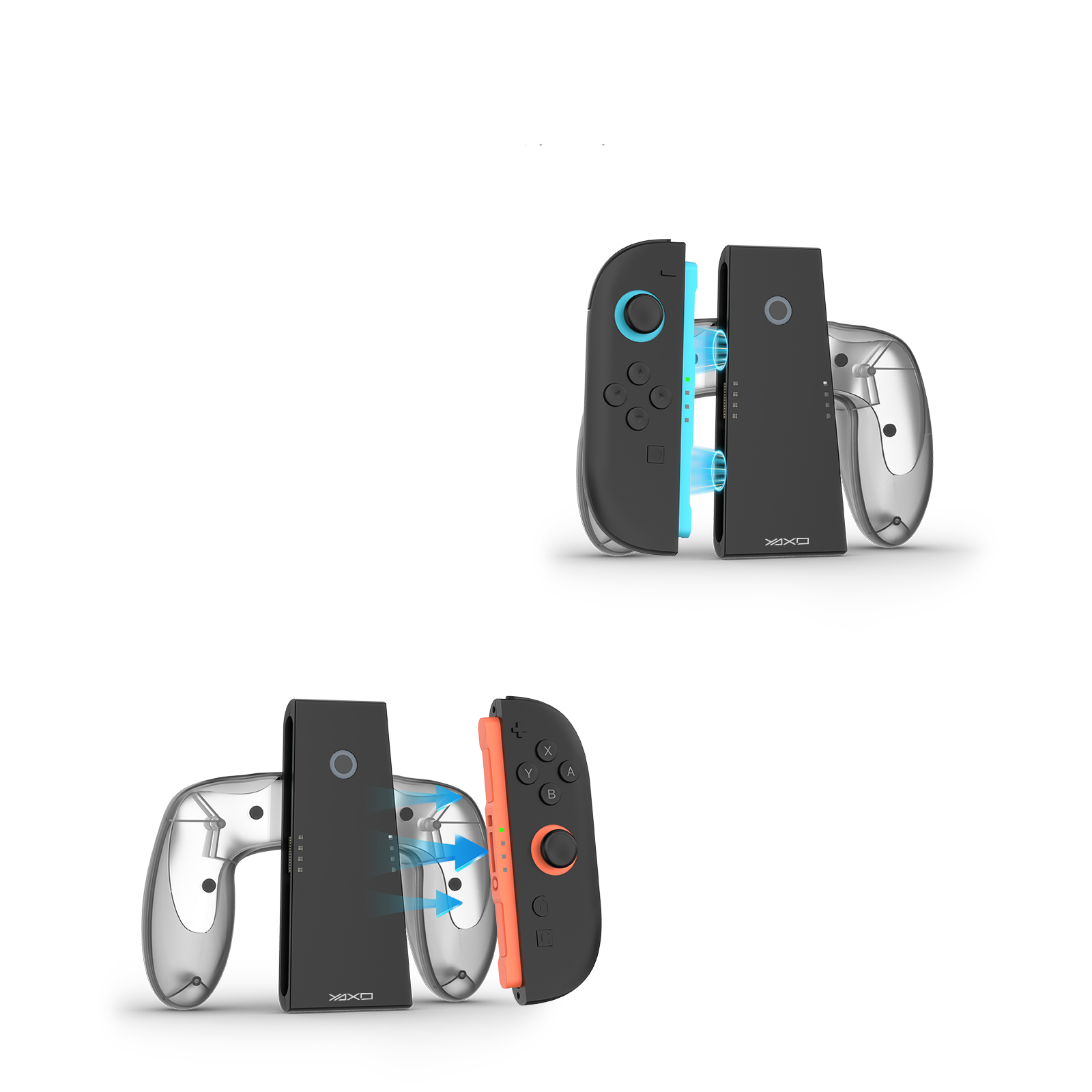 Uchwyt CHARGE GRIP SET do Joy-Con do Nintendo Switch 2 czarny