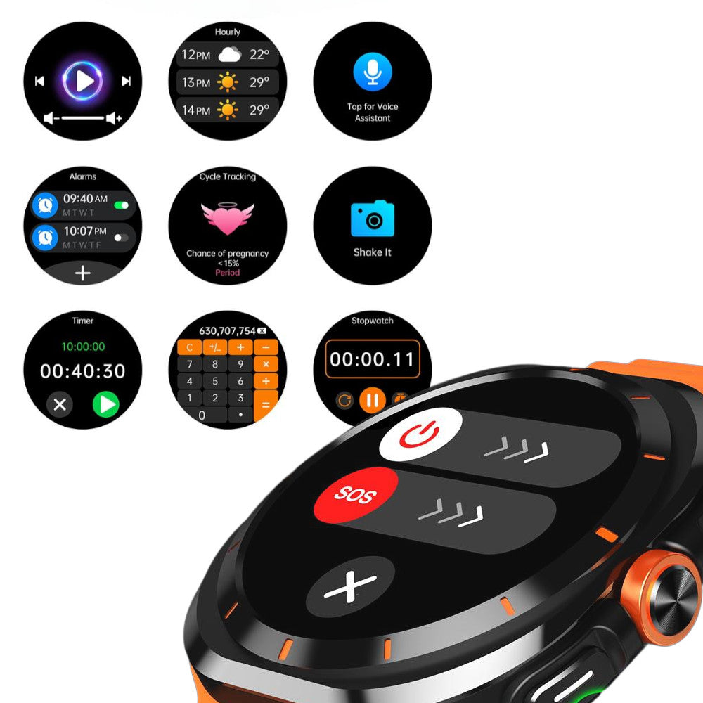 Smartwatch męski RENO czarny