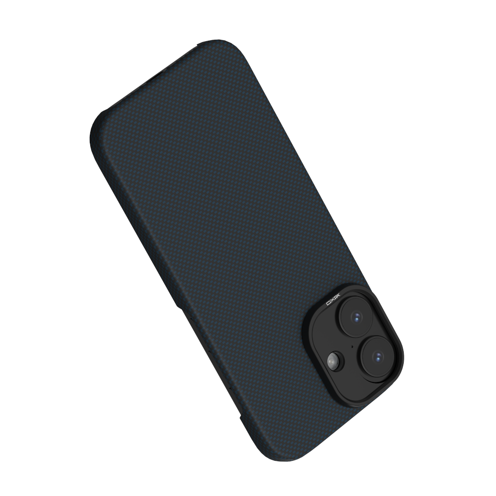 Etui ARAMID FIBER ULTRA SLIM MagSafe do telefonu iPhone 17 niebieskie