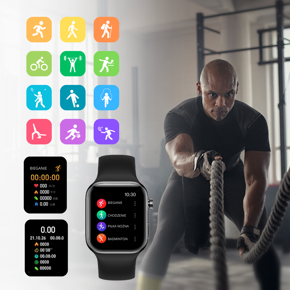 Smartwatch TAMPA Titanium Black