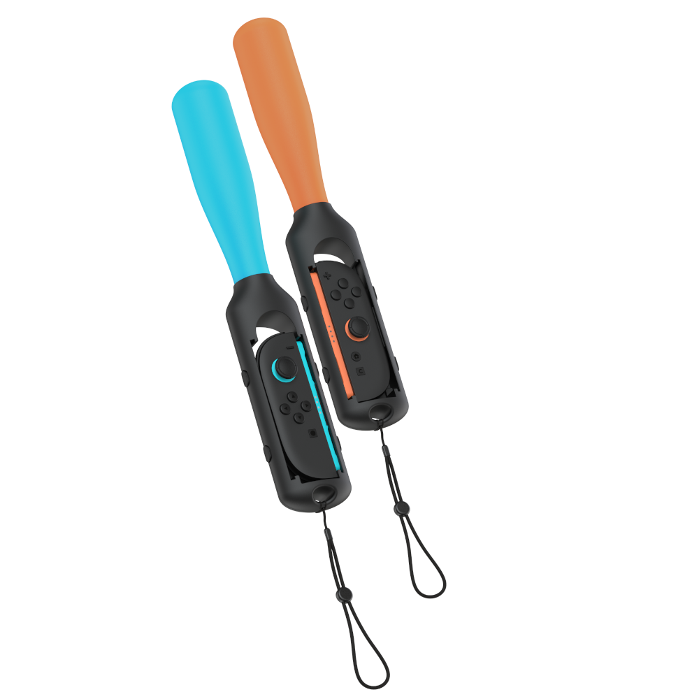 Uchwyt BASEBALL SET do Joy-Con Nintendo Switch 2 pomarańczowy/niebieski