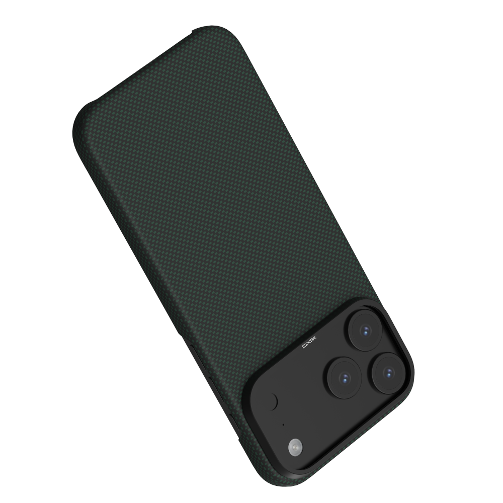 Etui ARAMID FIBER ULTRA SLIM MagSafe do telefonu iPhone 17 Pro Max zielone