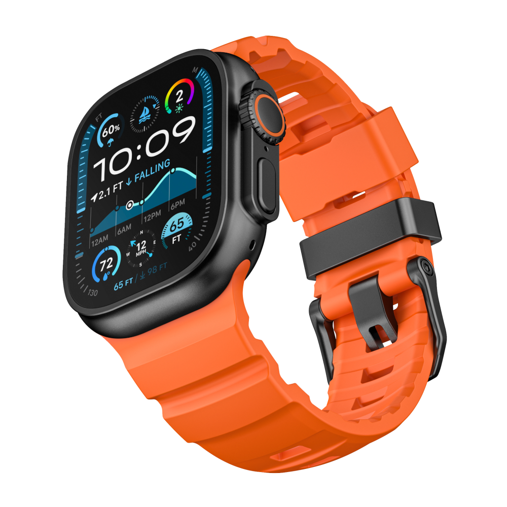 Pasek RUGGED EVO SPORT do Apple Watch 44/45/46/49 mm pomarańczowy