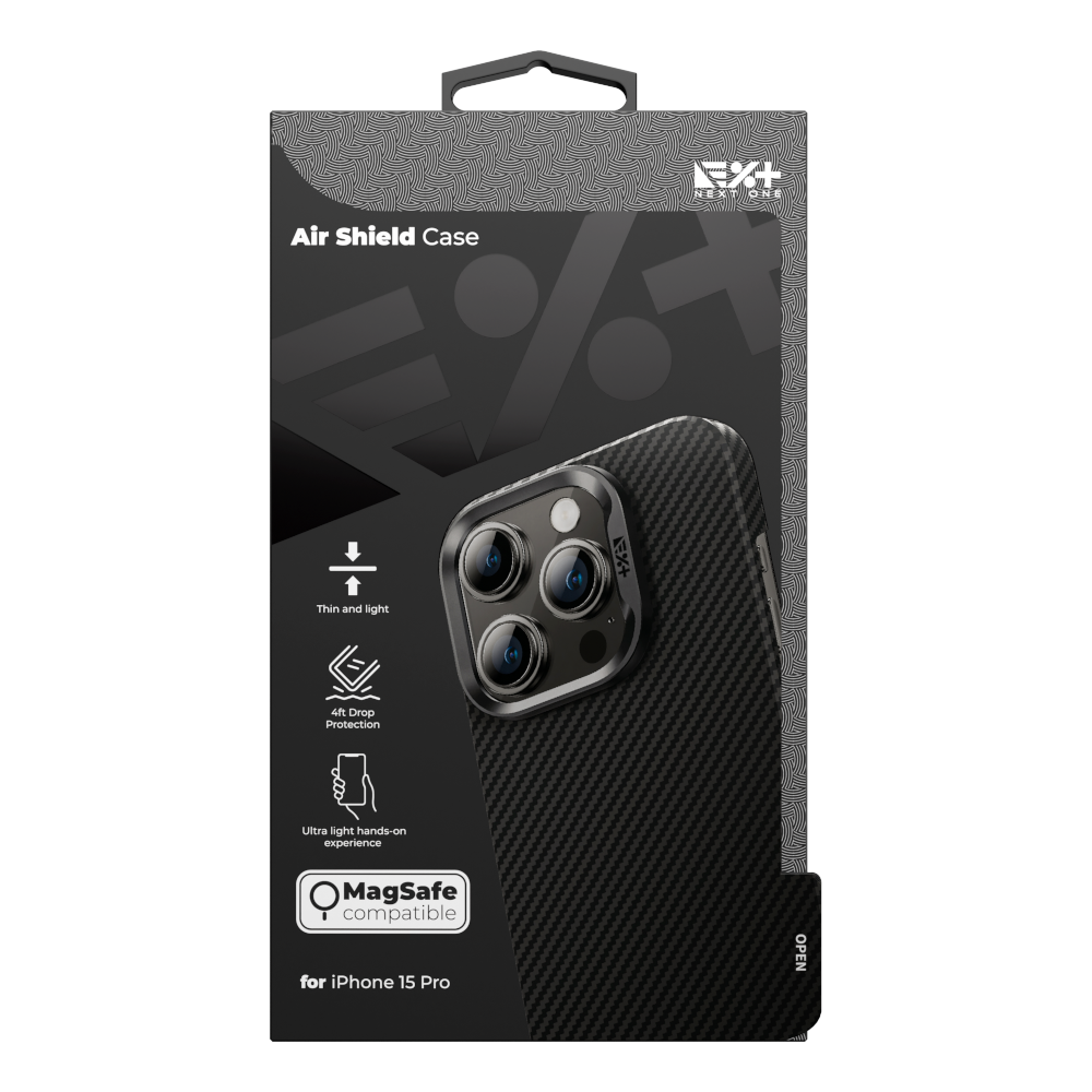 Etui AIR SHIELD MagSafe Carbon do telefonu iPhone 15 Pro