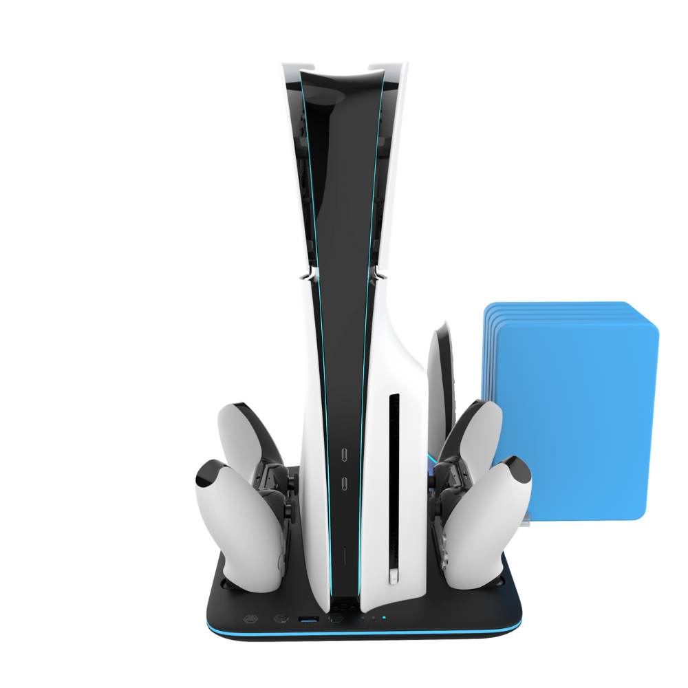 Podstawka chłodząca i ładująca ICE STORM do PlayStation 5 Slim Techno Black