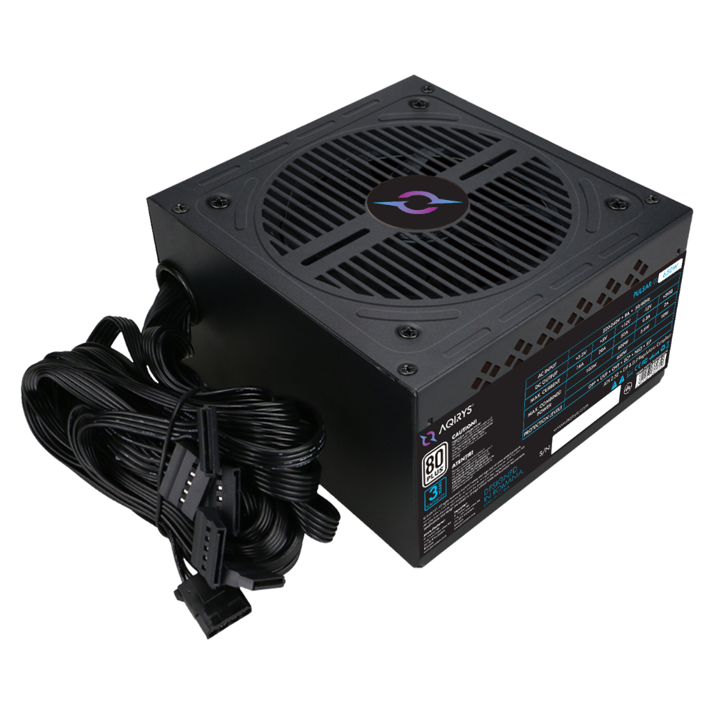 Zasilacz do komputera PULSAR SI 650W 80 Plus White ATX czarny