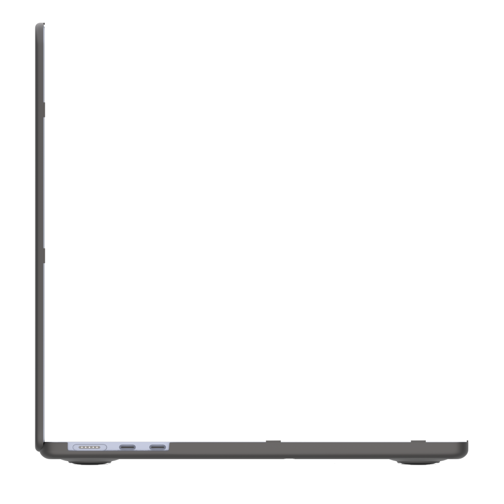 Etui SAFE GUARD do laptopa MacBook Air 15" M2 / M3 przeźroczyste czarne