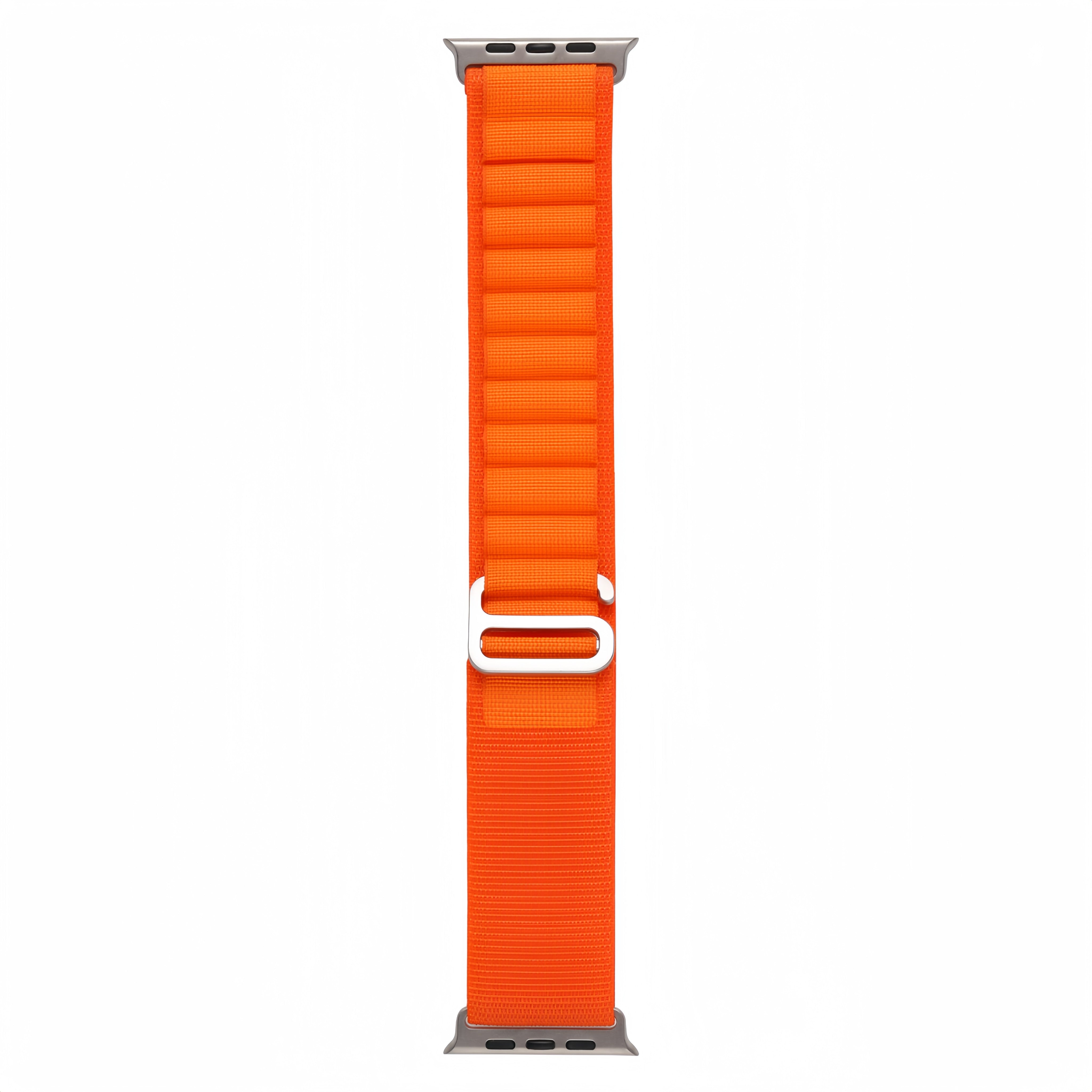 Pasek nylonowy do Apple Watch 44/45/49 mm pomarańczowy