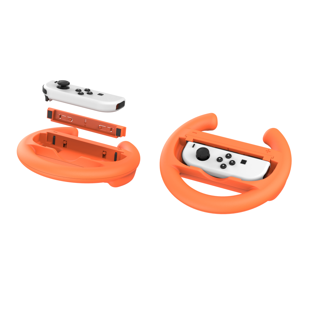 Uchwyt WHEELS SET do Joy-Con Nintendo Switch 2 pomarańczowy/niebieski