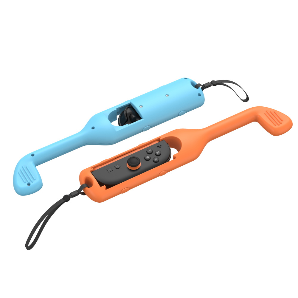 Uchwyt GOLF SET do Joy-Con Nintendo Switch 2 pomarańczowy/niebieski
