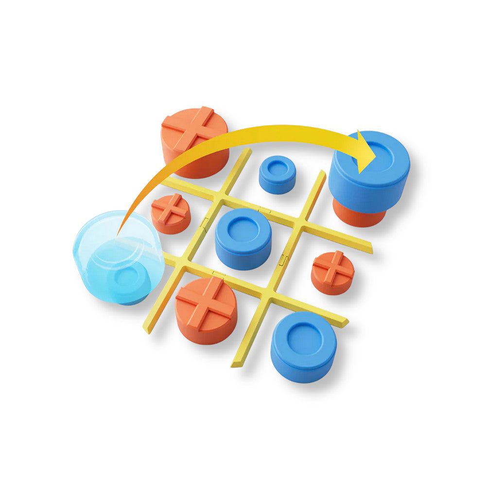 Gra logiczna TIC TAC TOE różowy