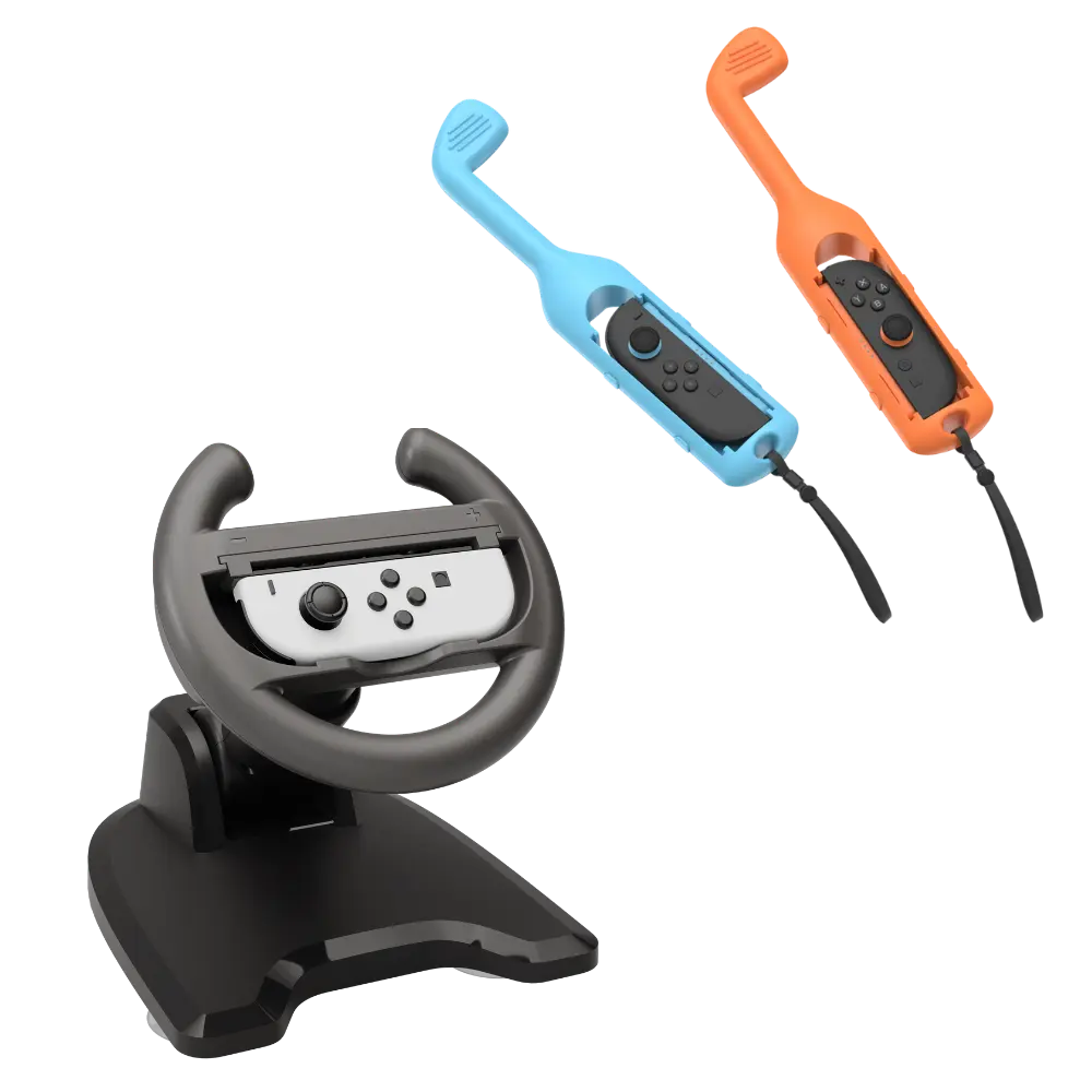 Podstawka z uchwytem Joy-Con Nintendo Switch 2 RACING SET + uchwyty golfowe