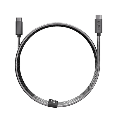 Kabel METALLIC USB-C / USB-C 1,2 m szary