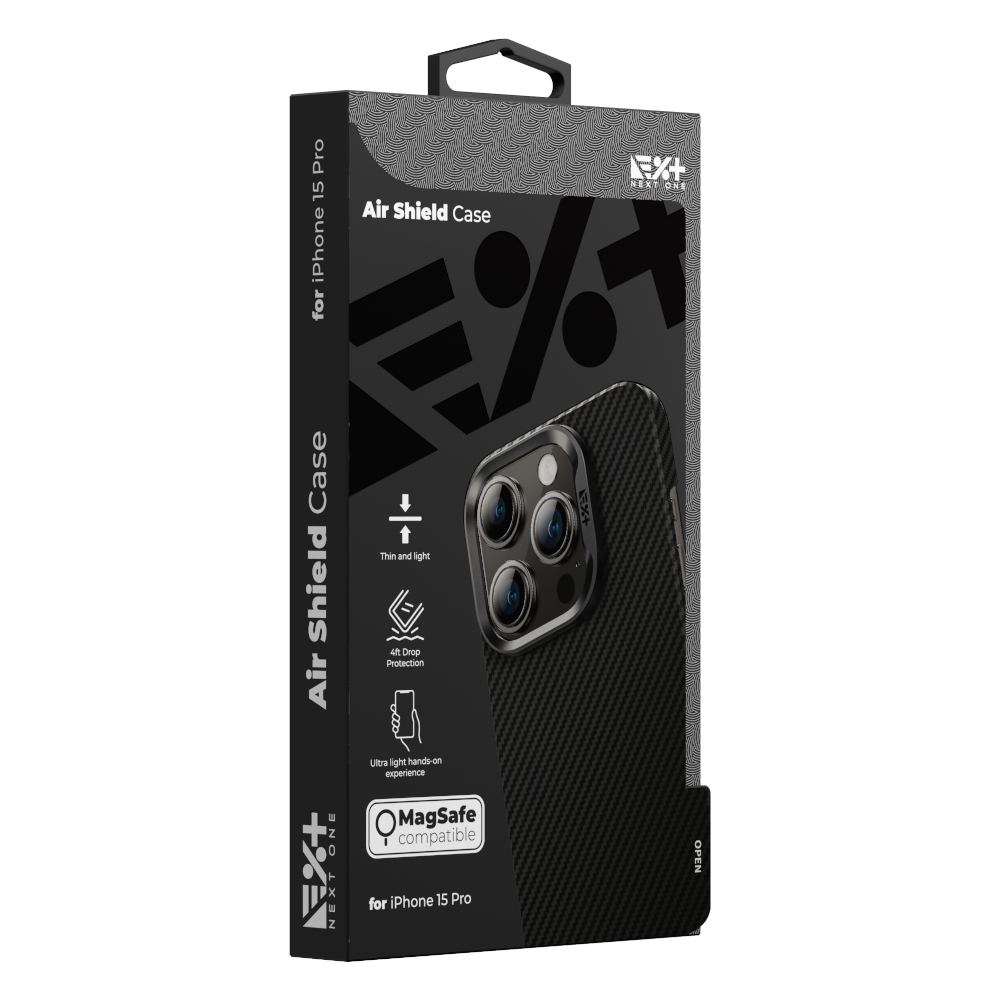 Etui AIR SHIELD MagSafe Carbon do telefonu iPhone 15 Pro
