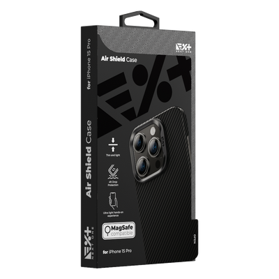 Etui AIR SHIELD MagSafe Carbon do telefonu iPhone 15 Pro