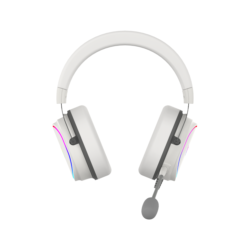 Słuchawki przewodowe ALTAIR 7.1 RGB białe
