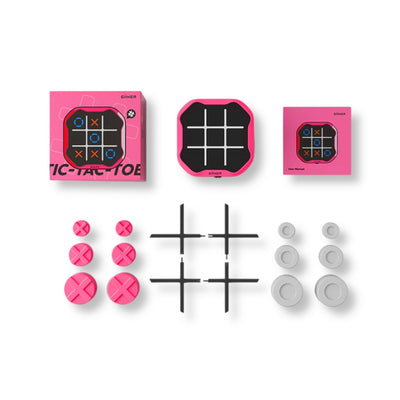 Gra logiczna TIC TAC TOE różowy