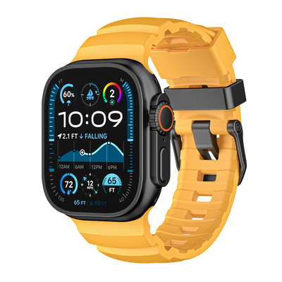 Pasek RUGGED EVO SPORT do Apple Watch 44/45/46/49 mm żółty