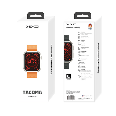 Smartwatch unisex TACOMA srebrny