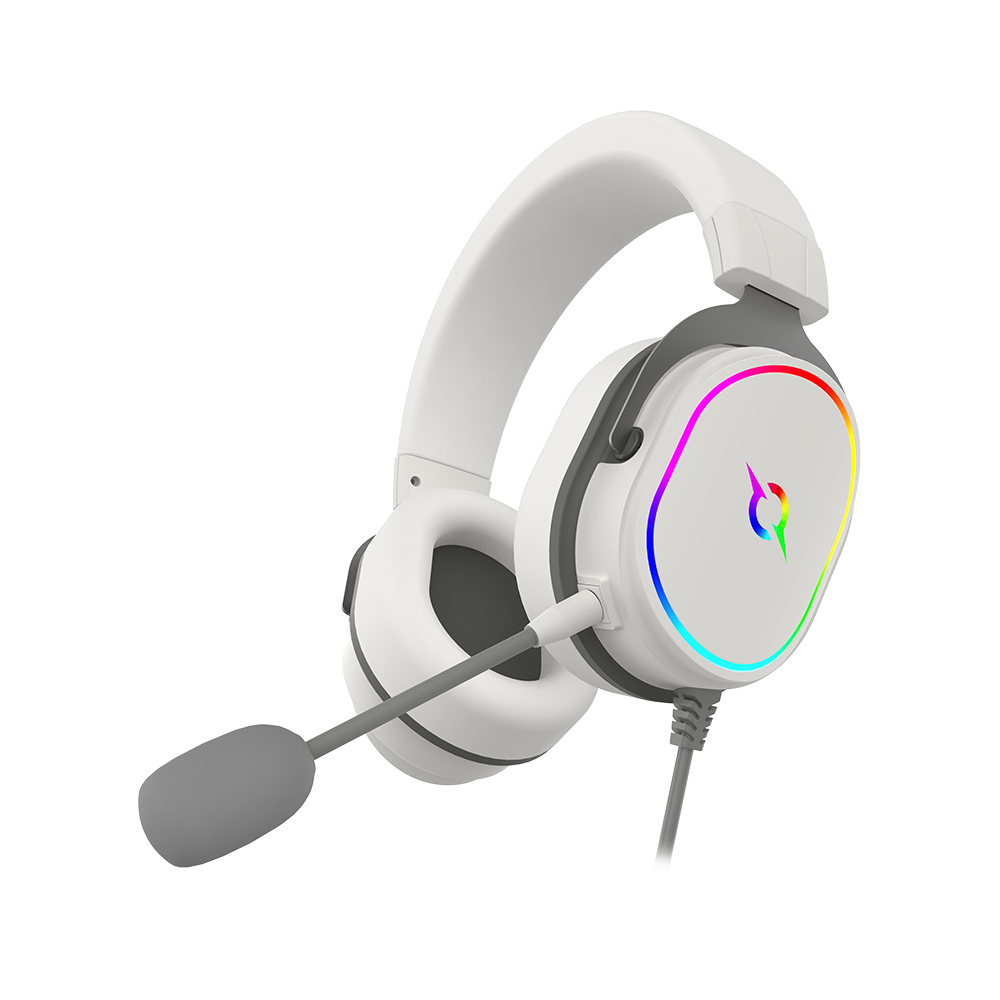 Słuchawki przewodowe ALTAIR 7.1 RGB białe