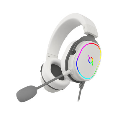 Słuchawki przewodowe ALTAIR 7.1 RGB białe