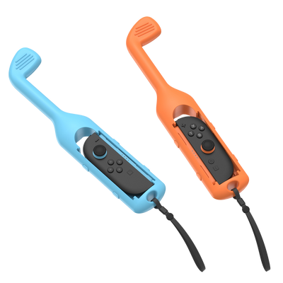 Uchwyt GOLF SET do Joy-Con Nintendo Switch 2 pomarańczowy/niebieski
