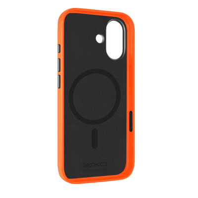 Etui LEATHER GEAR SLIM MagSafe do telefonu iPhone 17 pomarańczowe