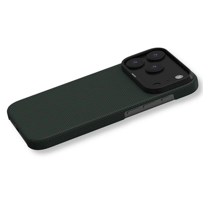 Etui ARAMID FIBER ULTRA SLIM MagSafe do telefonu iPhone 17 Pro zielone