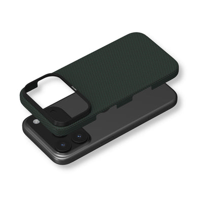 Etui ARAMID FIBER ULTRA SLIM MagSafe do telefonu iPhone 17 Pro zielone