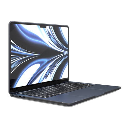 Etui SAFE GUARD do laptopa MacBook Air 13" M2 / M3 przeźroczyste czarne