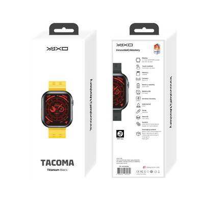 Smartwatch unisex TACOMA czarny