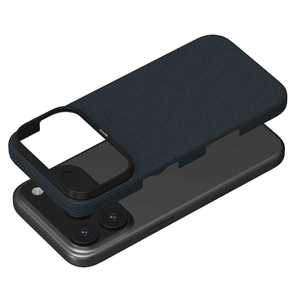 Etui ARAMID FIBER ULTRA SLIM MagSafe do telefonu iPhone 17 Pro niebieskie