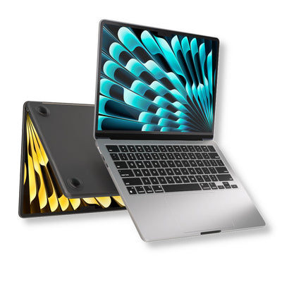 Etui SAFE GUARD do laptopa MacBook Air 15" M2 / M3 przeźroczyste czarne