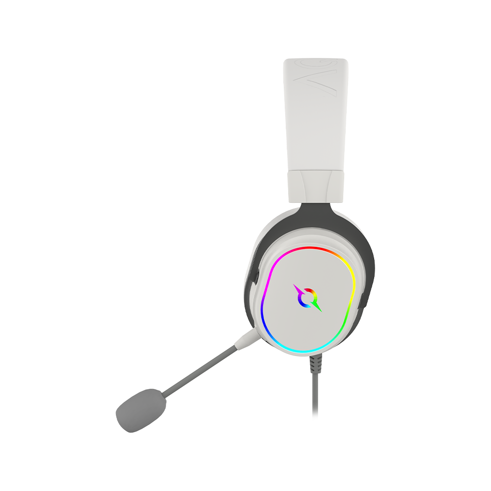 Słuchawki przewodowe ALTAIR 7.1 RGB białe