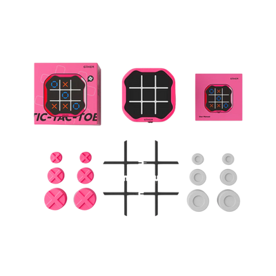 Gra logiczna TIC TAC TOE różowy