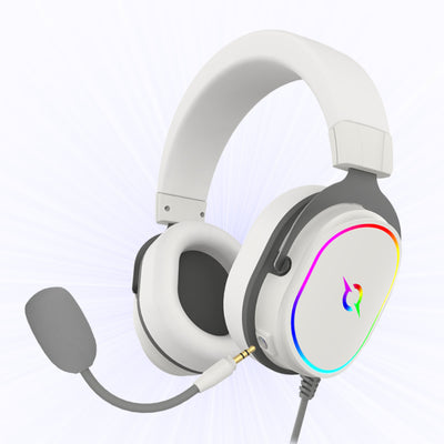 Słuchawki przewodowe ALTAIR 7.1 RGB białe