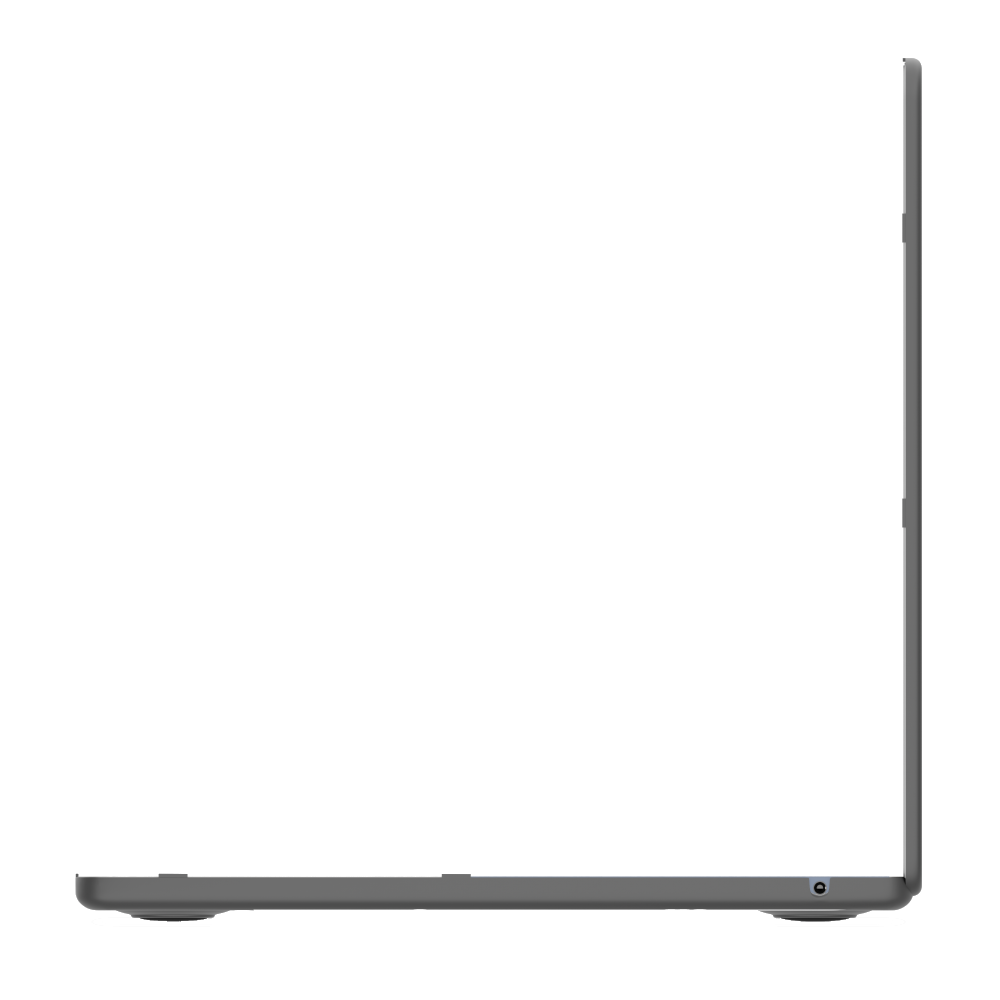 Etui SAFE GUARD do laptopa MacBook Air 13" M2 / M3 przeźroczyste czarne